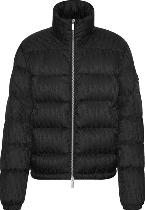 dior oblique puffer|dior oblique jacket hooded.